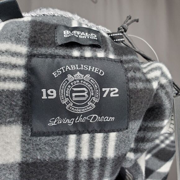 Buffalo Cardigan Jacket Men XL Gray Fair Isle Zip Flannel Lined Mock Old Money - Picture 3 of 12